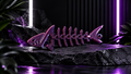 Rekinek Zawieszka 3D - Purple pink